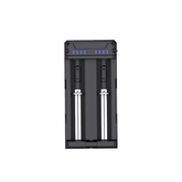 Dual-Slot Smart Battery Charger Compatible with 18650 and 21700 Batteries