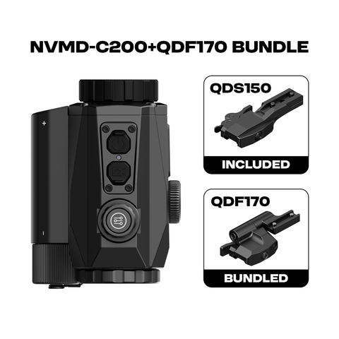 NVMD-C200 Night Vision Multi-Purpose Device - Red Dot Magnifier, Standalone Scope, Clip-On, Action Camera NVMD-C200 Night Vision Multi-Purpose Device - Red Dot Magnifier, Standalone Scope, Clip-On, Action Camera