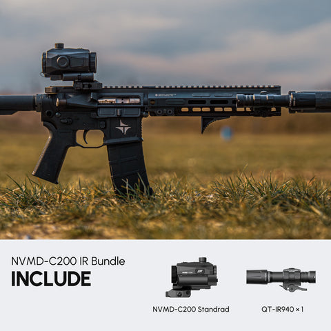 NVMD-C200 Night Vision Multi-Purpose Device - Red Dot Magnifier, Standalone Scope, Clip-On, Action Camera