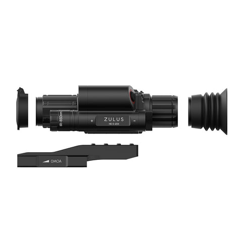 ZHD520R - ZULUS HD 5-20X Digital Night Vision Scope with Laser Rangefinder and Ballistic Calculator