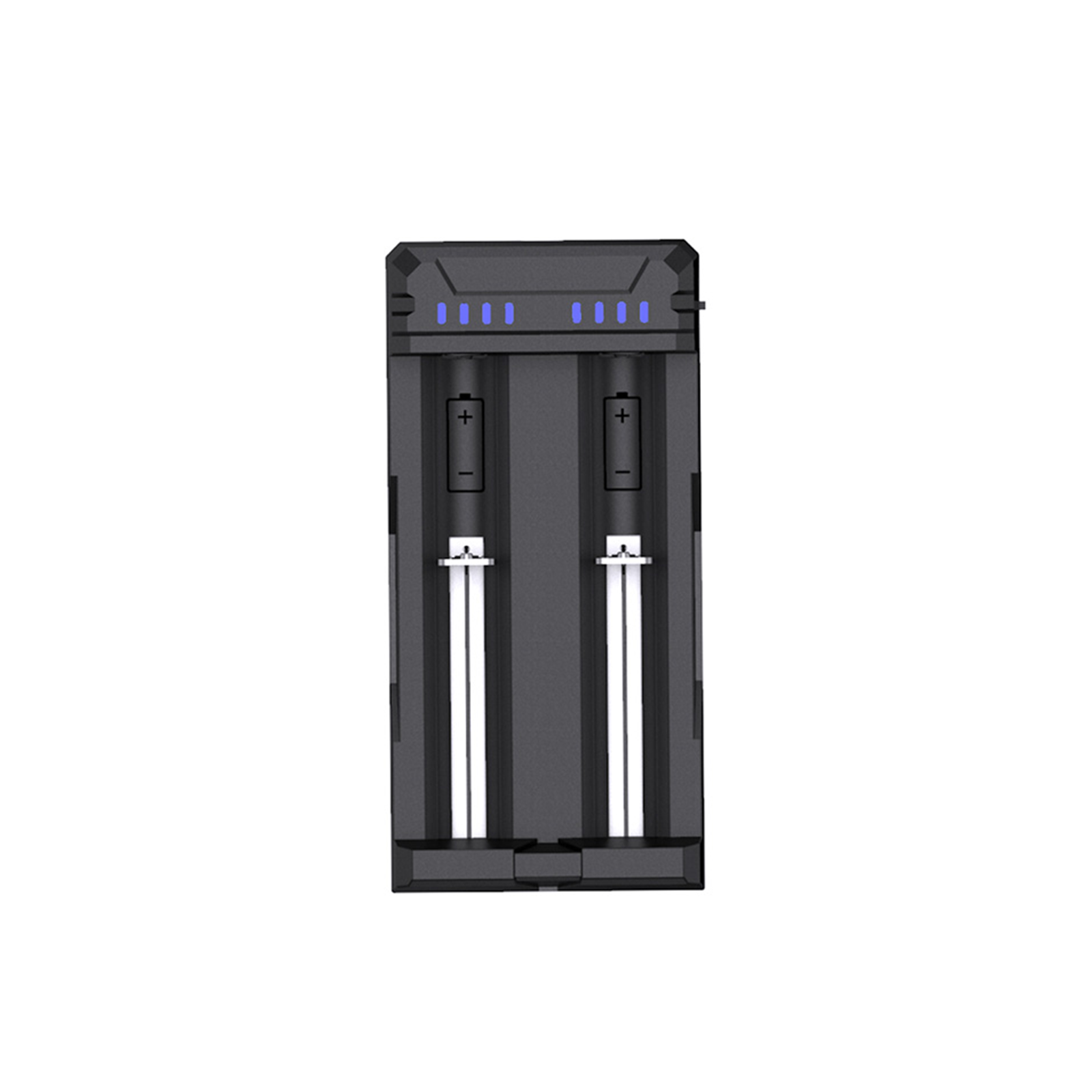 Dual-Slot Smart Battery Charger Compatible with 18650 and 21700 Batter ...