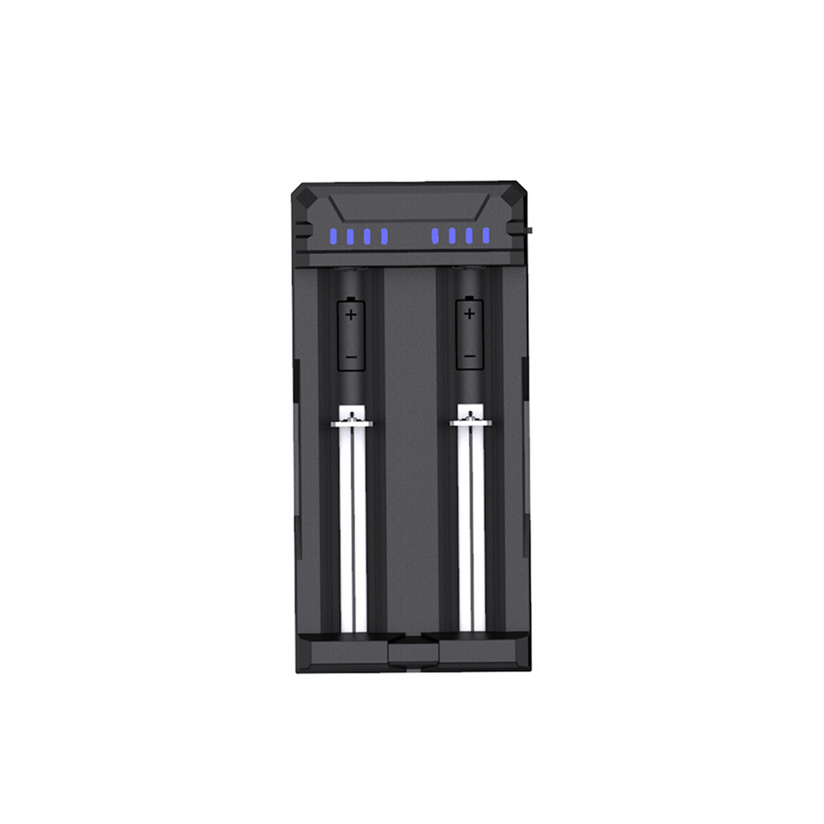 Dual-Slot Smart Battery Charger Compatible with 18650 and 21700 Batteries
