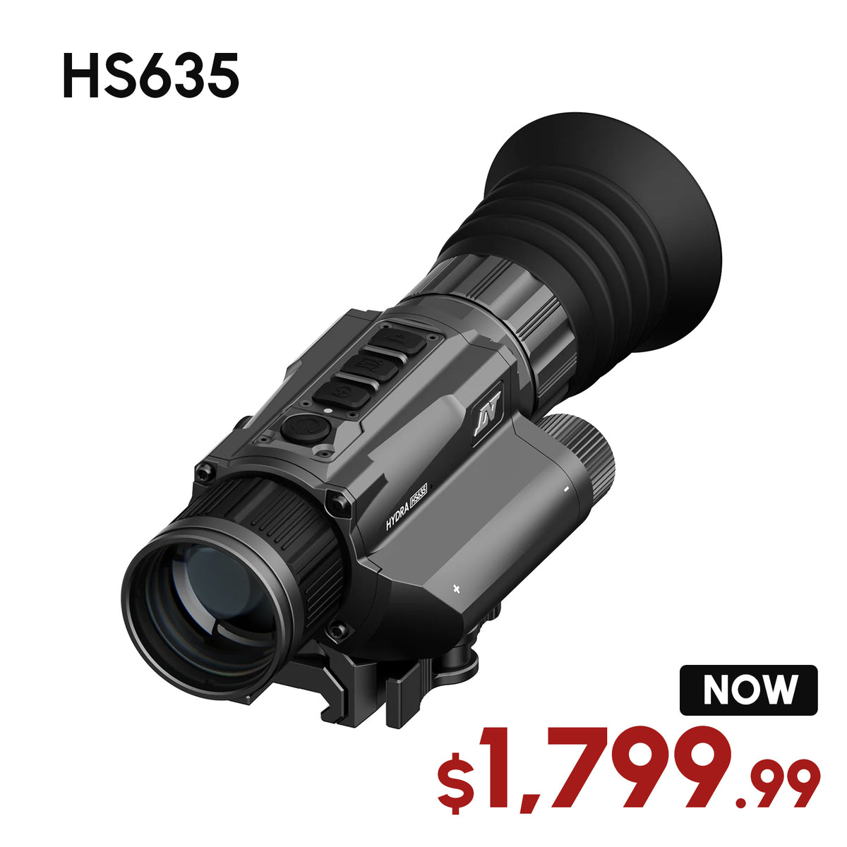 HS635 - Hydra 640x512 35mm Multi-Function Thermal Scope - Standalone Scope, Clip-On, Handheld Monocular